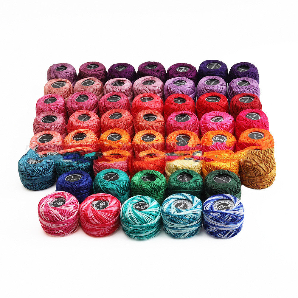 52 Colors No. 8 Cotton Crochet Yarn