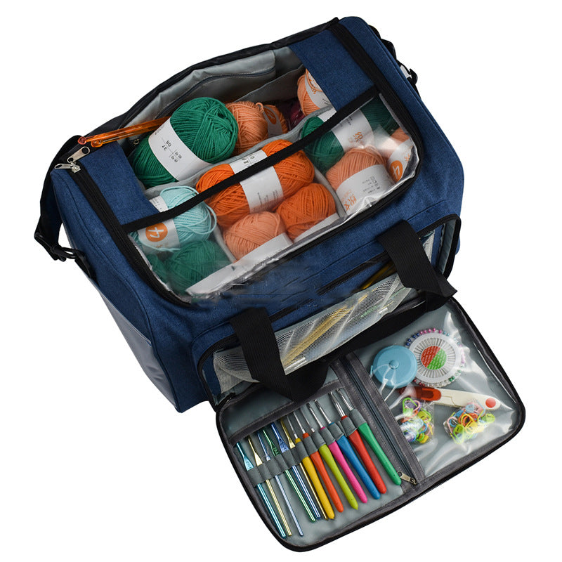 Crochet Tool and Wool Storage Bag