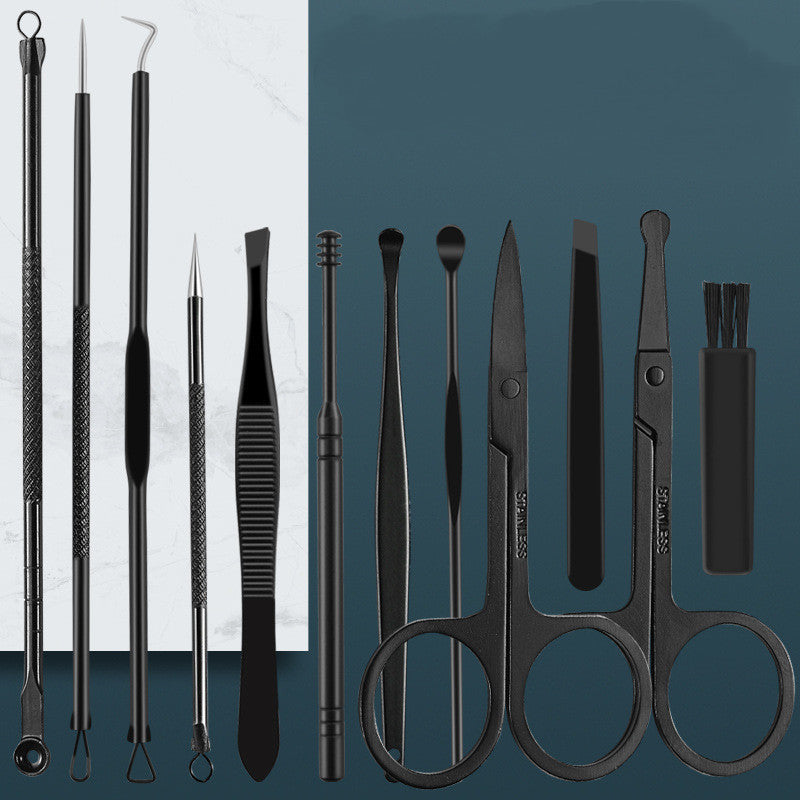 18 Pieces Stainless Steel Facial and Manicure Set